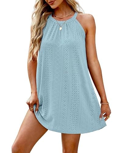 WIHOLL Swimsuit Cover Up for Women Crochet Hollow Out Summer Dresses for Women 2026 thumbnail 3