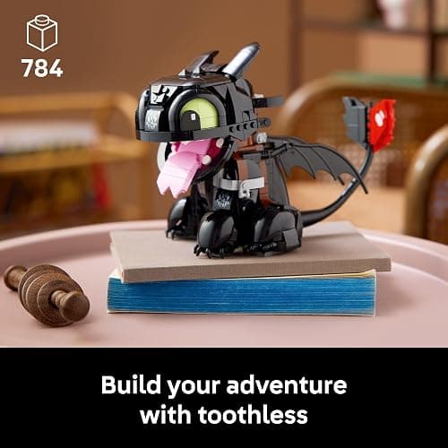 LEGO Icons How to Train Your Dragon: Toothless Building Set for Adults, Ages 18+ - Room Decor for Office, Bedroom, or Book Shelf - Collectible for Movie Fans - Gift Idea for Birthdays - 10375 thumbnail 2
