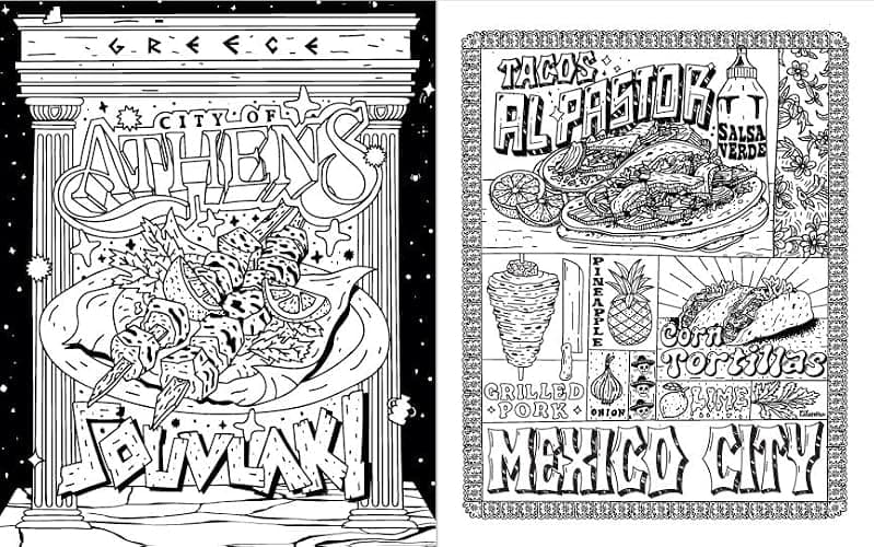 Malbuch streetfood thumbnail 5