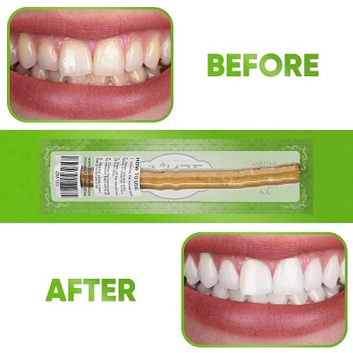 Zenia Sewak Natural Miswak Toothbrush - Vacuum Sealed Natural Flavor Traditional Peelu Toothbrush Stick - for Healthy Gums, Teeth, and Fresher Breath (Pack of 3) thumbnail 6