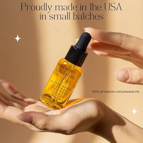 Black Seed Oil, Rosehip Oil, Castor Oil Organic Cold Pressed for Face Anti-Aging Miracle Facial Moisturizer Serum Natural Skincare Fortifying Hydrates Skin Moisturizing Beauty Glow Oil 1 Fl Oz/30mL thumbnail 5
