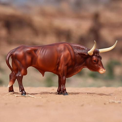 Breyer Horses Traditional Series |Texas Longhorn Bull | Breyer Animals | Horse Figurine | 11.5" L X 8.5" H | Model #B-TR-10329 thumbnail 5