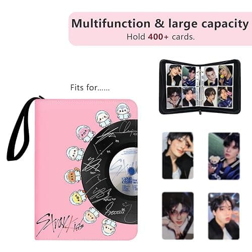 Stray Kids Photocard Binder, 400 Pocket Card Collection Album | Designed for Stray Kids fans to organize and protect up to 400 photocards, mini photos and collectible cards thumbnail 4