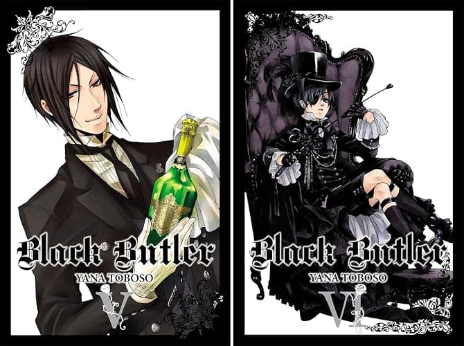 Black Butler Manga Set Vol 1-10 by Yana Toboso + 5 Kokuyo Campus Notebooks of Spy x Family Limited Edition thumbnail 4