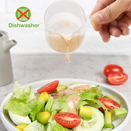 Mfacoy 2 Pack Measuring Cups, 75ML Espresso Cups with Handle, Espresso Shot Glasses with V-Shaped Mouth, Clear Accessories, Milk Frothing Pitcher thumbnail 7
