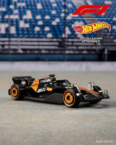 Hot Wheels Toy Cars Formula 1 5-Pack, Set of 5 1:64 Scale Die-Cast Vehicles Featuring F1 Racing Team Decos, Collectible Race Cars, JGF58 thumbnail 2