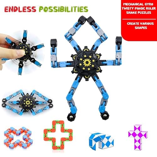 SINZUX Fidget Toys Pack, 50 Pcs Sensory Fidget Toys Set, Stress Anxiety Relief Squishy Fidget Toy for ADHD Autism Autistic Kids Adults, Party Bag Fillers Birthday Gifts for Teen Children Adult thumbnail 7