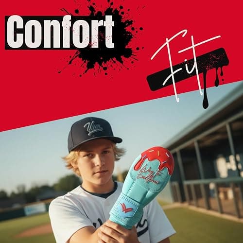 WAYCEL Sliding Mitts - Baseball Sliding Mitt for Youth - Ice Cream Sliding Mitt Baseball - Softball thumbnail 4