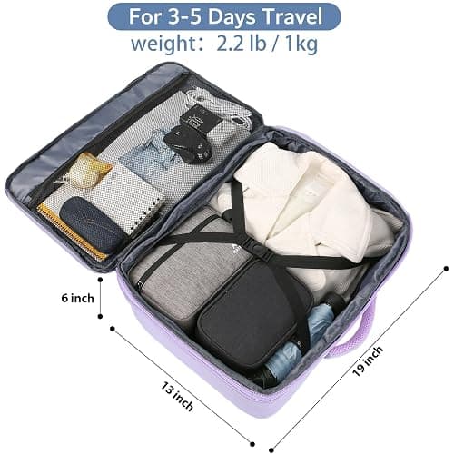 MATEIN Carry on Backpack for Women, 40L Heavy Duty Travel Backpack Airplane Approved, Expandable Simple Fashion Daypack, Frequent Traveler Gifts, Light Purple thumbnail 4