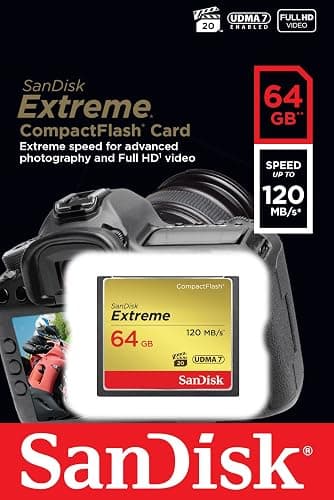 SanDisk 64GB Extreme CompactFlash Memory Card UDMA 7 Speed Up To 120MB/s - SDCFXSB-064G-G46 thumbnail 5