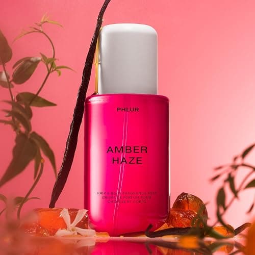 PHLUR Amber Haze Body Mist, 8 Fl Oz - Hair and Body Perfume for Women, Amber & Vanilla Body Spray with Saffron, Jasmine and Musk Fragrance | Amber & Vanilla Body Spray with Saffron, Jasmine and Musk Fragrance thumbnail 5