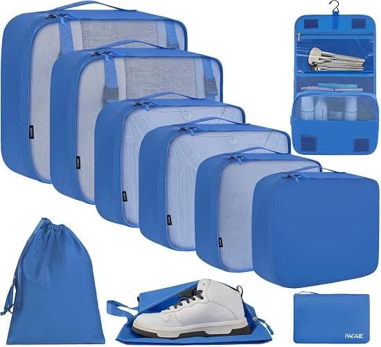 BAGAIL 6 Set/8 Set/10 Set Packing Cubes Various Sizes Packing Organizer for Travel Accessories Luggage Carry On Suitcase - Image 1