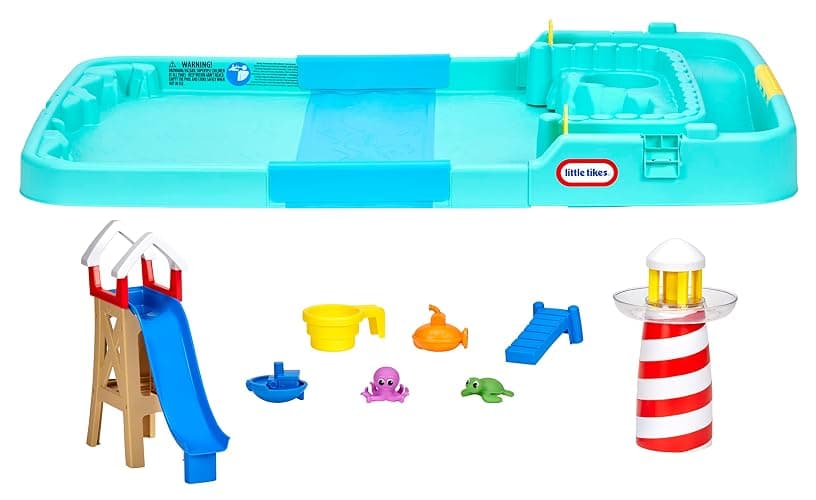 Little Tikes Splash Beach Water Table Splash Pad for Kids, Boys, Girls Ages 2+ Years thumbnail 6