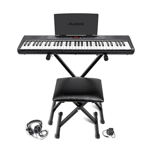 Alesis Melody 61 Piano Numérique 61 Touches pour Débutants avec Haut-Parleurs, Support, Banc, Casque, Pupitre, 300 Sons et des Leçons de Musique thumbnail 15