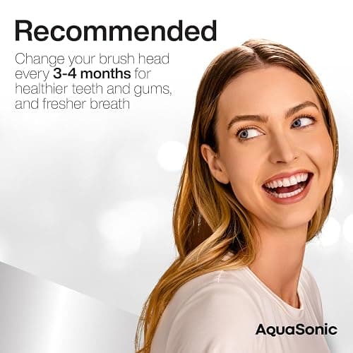 AquaSonic Proflex Replacement Brush Heads | ADA Accepted | for Whiter Teeth & Gum Care | Compatible with Many AquaSonic Toothbrush Handles (8 Pack Black) thumbnail 4