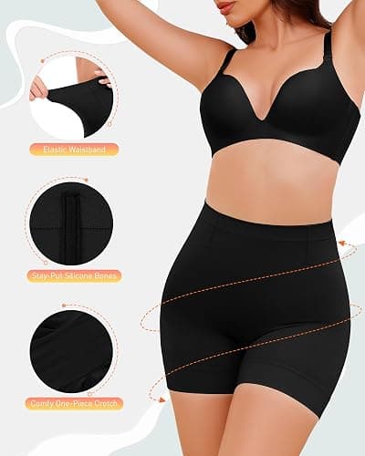 BESTENA Shapewear Shorts,Mid-Waist Body Shaper Shorts,Womens Shapewear Tummy Control,Seamless Shapewear for Under Dresses thumbnail 2