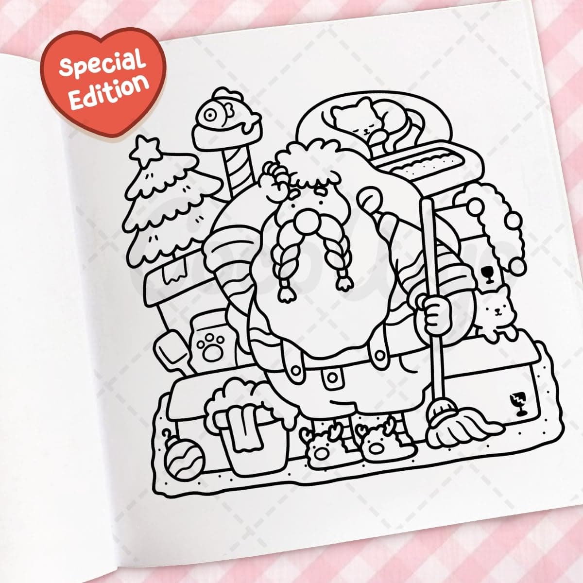 Cozy Christmas: The Cute and Relaxing Festive Colouring Book thumbnail 4