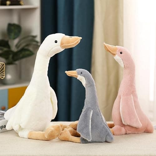 Swan Stuffed Animal Simulation Big White Goose Plush Toy Duck Doll Simulation Animal Doll White thumbnail 2