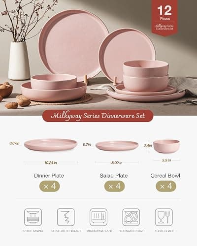 pink plates/bowls thumbnail 3