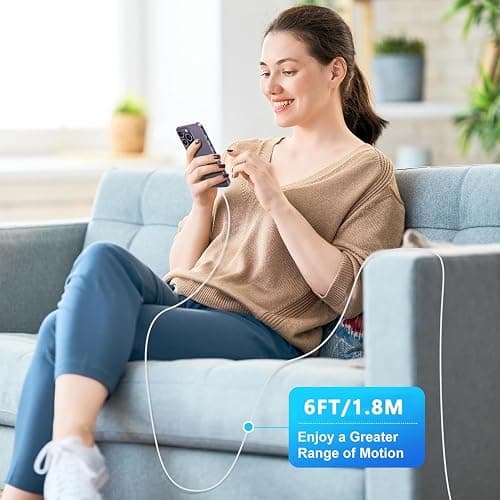 iPhone Fast Charger,[Apple MFi Certified] iPhone Charger Fast Charging Apple Wall Charger Block 6FT USB C Lightning Cable Cord Type C Adapter for iPhone 14 Pro Max/13/12 Mini/11/10/XS Max/XR/X/8/7/SE thumbnail 8