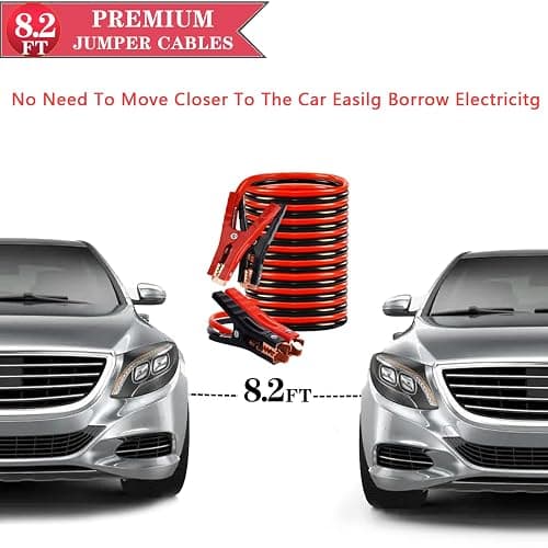LIANXIN Roadside Emergency Car Kit-Safety Car Kit Car Emergency Kit with Jumper Cables Roadside Assistance Kit, Tow Rope, Safety Hammer, Reflective Warning Triangle,Car Tool Kit thumbnail 5