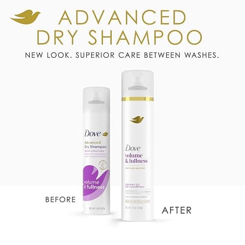 Dove Advanced Advanced Dry Shampoo Volume & Fullness Refresh & Revive Flat Hair Without Water for 2 Days of Freshness & Bounce 7.3 oz thumbnail 3