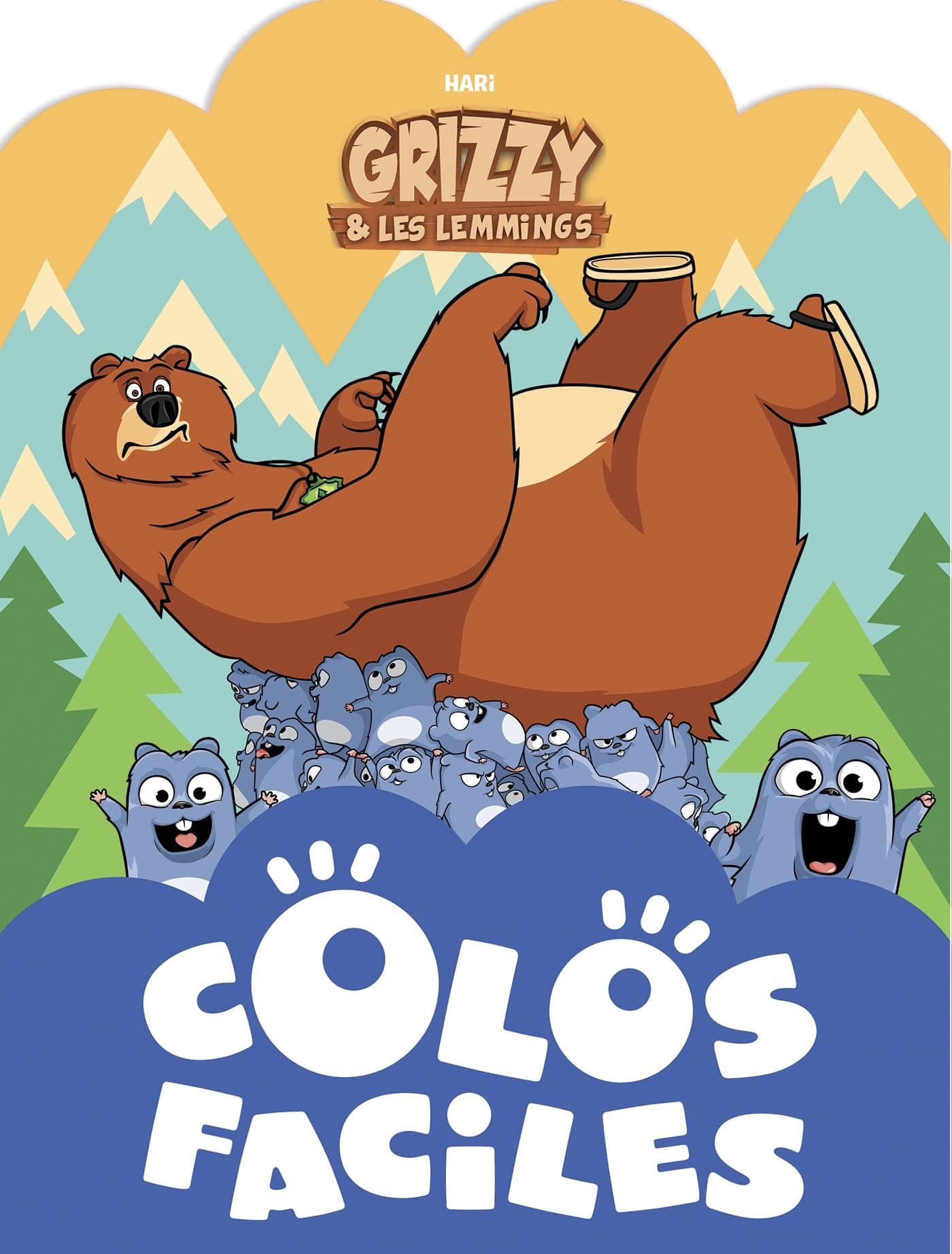 Grizzy et les lemmings - Colos faciles: Livre de coloriages - Image 1