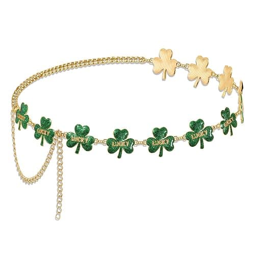 Mardi Gras Waist Chain for Women Purple Green Yellow Fleur De Lis Waist Chain Belt Adjustable Mardi Gras Belly Chains Body Jewelry Accessories Holiday Gifts for Her - Image 1