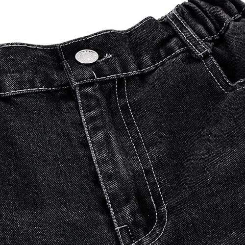 Nivne Tco Tween Girls Baggy Jeans, Cute Denim Pants with 5 Pockets & Zipper Button Closure - Loose Fit Jeans for Girls thumbnail 3