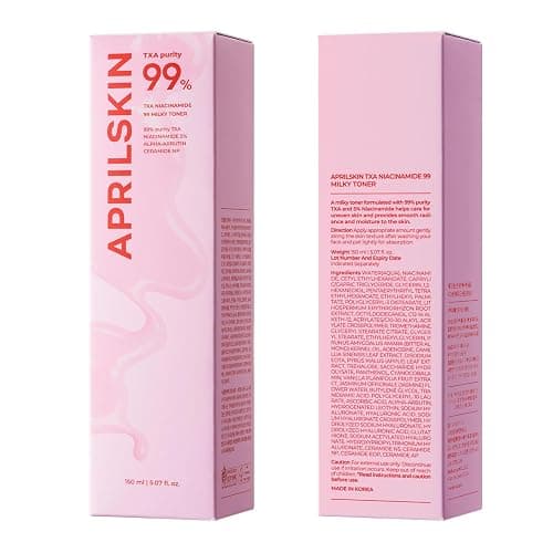 APRILSKIN TXA+Niacinamide 99 Pink Milky Toner | 99% High-Purity TXA 3%+ Niacinamide 5% for Brightening | Highly Concentrated Cream Toner | Deep Moisturizing Formula for Dull Skin | 5.07 fl.oz. thumbnail 9