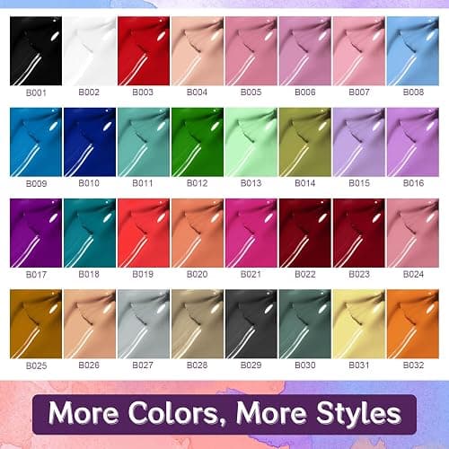 JODSONE 36 Pieces Gel Nail Polish Set U V Light Nail Drill Beginner Set Glossy Surface Easy To Apply Matte Texture All-In-One Manicure Kit thumbnail 4