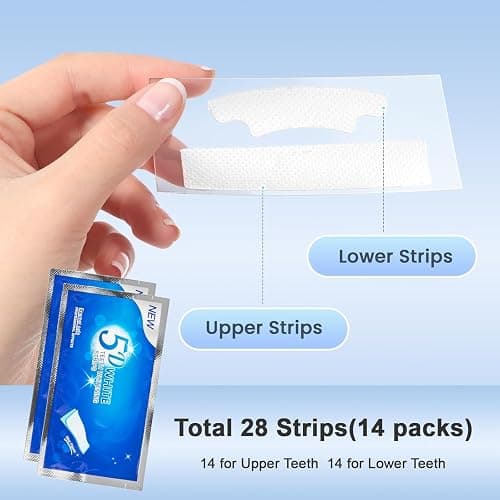 Teeth Whitening Strips 14 Treatments - Whitening Strips Without the Sensitivity - Enamel Safe for Whiter Teeth - Sensitivity Free - 28 Strips (14 Count Pack) O diário de Anne Frank thumbnail 4