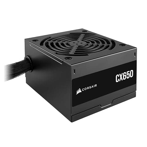 CORSAIR CX650 80 PLUS Bronze Non Modular Low-Noise ATX 650 Watt Power Supply - UK - Black - Image 1