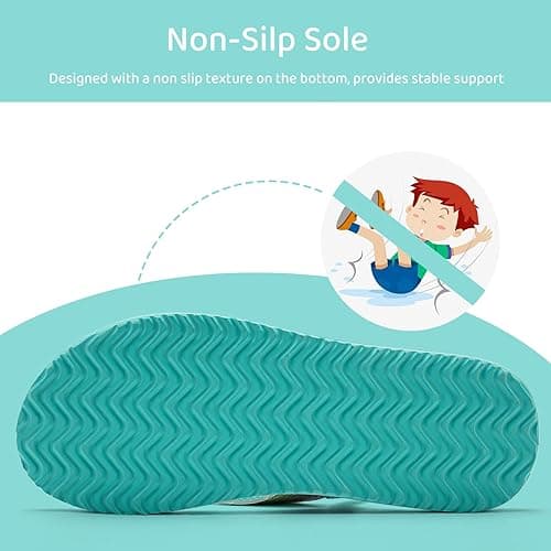 WateLves Girls & Boys Kids Flip Flop summer Slide Sandals Slip on Suitable for Bath Shower Beach pool (Little Kid/Big Kid) thumbnail 4