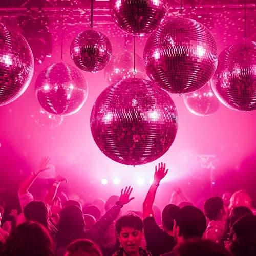 12" Mirror Disco Ball with Hanging Ring, 12 Inch Pink Disco Ball Decor with 20pcs Replacement Mirror for DJ Club, Party, Wedding, Home Decor, Live Stage for Easy Installation, Disco Ball Mirror Ball thumbnail 8