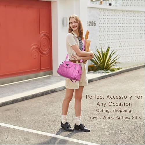 Angel Kiss Purses for Women, Large Shoulder Bag Hobo Tote Purse Mutipocket Faux Leather Satchel Hobo Purse thumbnail 8