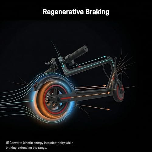 Electric Scooter for Adults, 8.5" Pneumatic Tires, Foldable E Scooter with APP and Cuise Control, 3 Speed Modes, Double Braking, Maximum Load 120 kg thumbnail 7