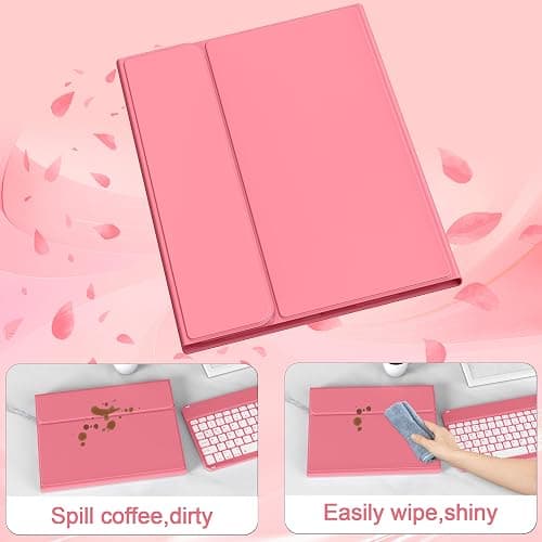 BQDIYOO Case for iPad 11th/10th Generation with Keyboard, 11-inch A16 & 10.9 inch 7 Colors Backlit Wireless Bluetooth Keyboard Case with Pencil Holder, Cover for iPad 11/10 Gen 2025/2022, Red thumbnail 7