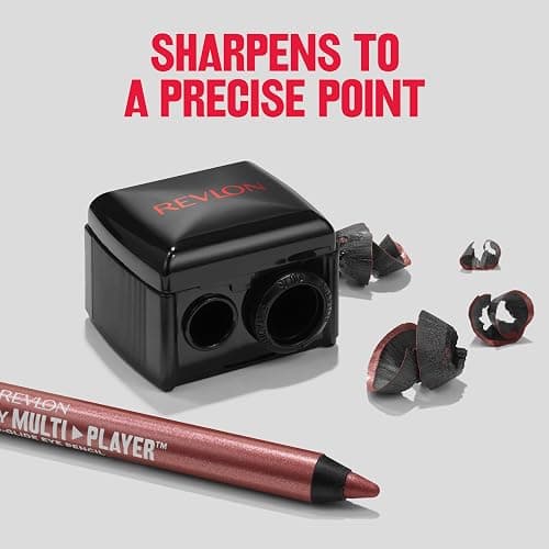 Revlon Universal Points Sharpener, Makeup Sharpener for Wooden and Plastic Makeup Pencils, Fits Small to Large Pencils, Stocking Stuffer for Women, 1 count thumbnail 7