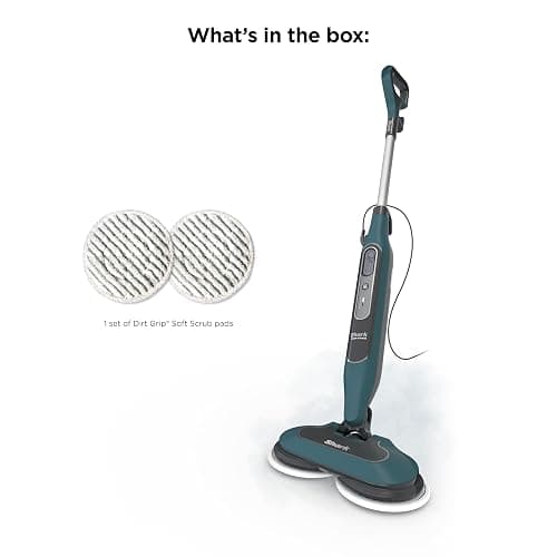 Shark Steam & Scrub All-in-One Scrubbing and Sanitizing Hard Floor Steam Mop, 2 Steam Modes, 2 Dirt Grip Soft Scrub Pads Included, XL Removable Water Tank, Swivel Steering, Teal, S8002BRN thumbnail 10