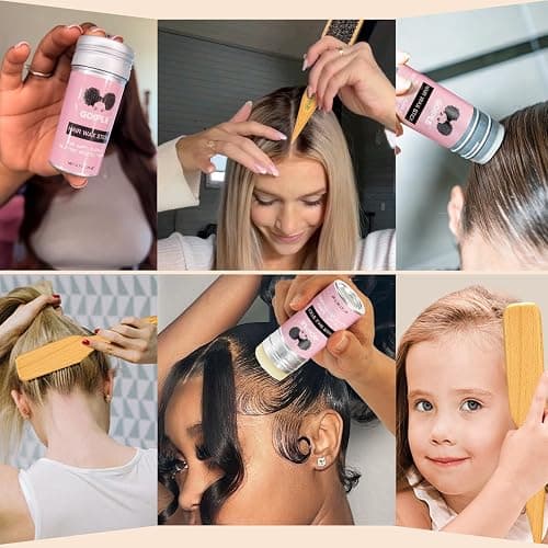 Slick Back Hair Brush & Wax Stick Set for Slick Back Hair – Teasing Boar Bristle Hair Brush for Sleek, Control, Flyaways & Baby Hairs – Wax Stick for Women Sectioning & Smoothing Ponytail Bun - bristle brush & wax stick-2pcs thumbnail 9
