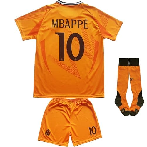 ORGBRAIN Madrid #10 Football Soccer Kids Jersey Shorts Socks Set Youth Sizes - Image 1