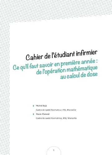 Cahier de l'étudiant Infirmier - Calcul de doses - DEI - 5e édition - Révision et entrainement thumbnail 3