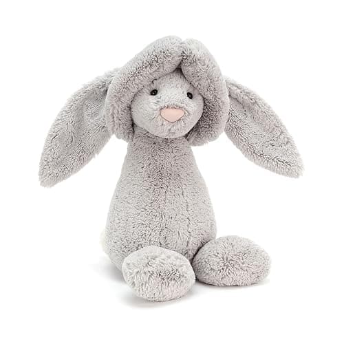 Jellycat Bashful Grey Bunny Stuffed Animal, Huge 21 inches - Rabbit and Bunny Plush Toy - Classic Children's Gift thumbnail 2