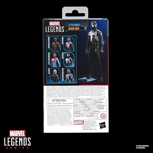 Marvel Legends Series Gamerverse Peter Parker Black Suit, Spider-Man 2 Video Game-Inspired Collectible 6 Inch Action Figure thumbnail 10