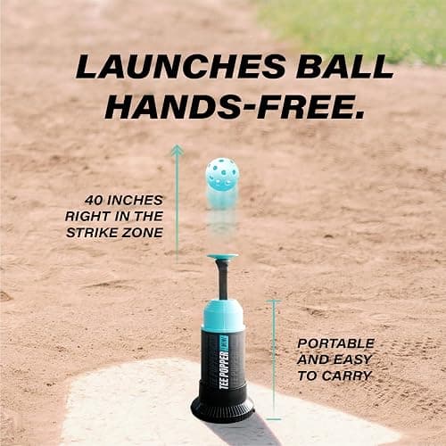 Bandit Sports Mini Tee Popper and Mini Popper Ball Pack Bundle, 24 Pack of Balls, Baseball Training Equiptment thumbnail 5
