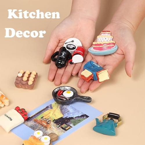 Food Fridge Magnets for Fridge Fun Cute Magnet Refrigerator Stickers for Kitchen Magnet Decorative Strong Resin Magnets Home Decor Office 7PACK thumbnail 5