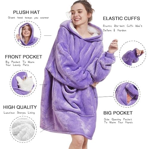 Aemilas Oversized Blanket - Cozy Soft Warm Plush for Women Mom - Birthday Gifts thumbnail 4
