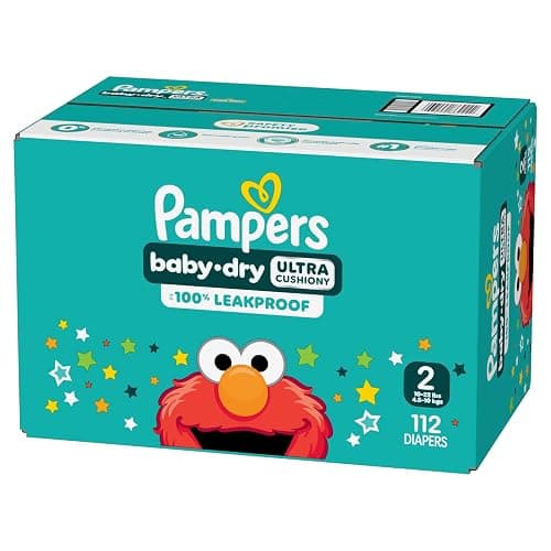 Pampers Diapers - Baby Dry - Size 2, 112 Count, Absorbent Disposable Infant Diaper (Packaging May Vary) thumbnail 12