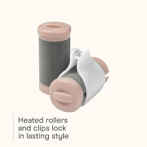 INFINITI PRO CONAIR Ceramic Flocked Hot Rollers for Women, 20 Assorted Hair Curlers with Clips, 85-Second Heat-Up, For Long, Medium, and All Hair, White thumbnail 4